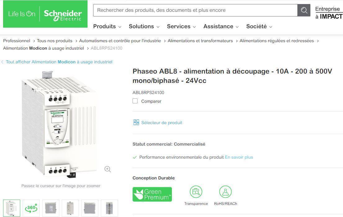 Alimentation à découpage SCHNEIDER